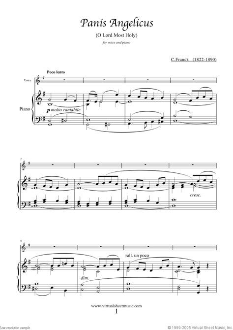 Panis Angelicus (A-flat) For Voice And String Quartet